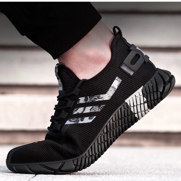 Men's Safety Shoes Steel Toe Work Sneakers  Lightweight - Picture 6 of 11